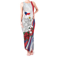 Personalized Czech Republic Tank Maxi Dress Pravda Vitezi With Rose