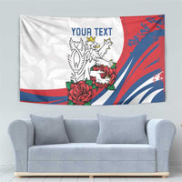 Personalized Czech Republic Tapestry Pravda Vitezi With Rose