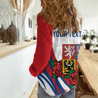 Personalized Czech Republic Women Casual Shirt Pravda Vitezi With Rose
