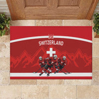 Switzerland Ice Hockey Rubber Doormat La Nati World Glory