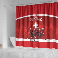 Switzerland Ice Hockey Shower Curtain La Nati World Glory