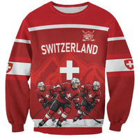 Custom Switzerland Ice Hockey Sweatshirt La Nati World Glory