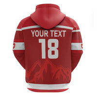 Custom Switzerland Ice Hockey Zip Hoodie La Nati World Glory