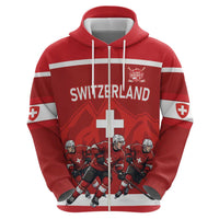 Custom Switzerland Ice Hockey Zip Hoodie La Nati World Glory
