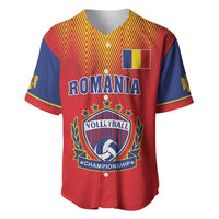 Custom Romania Volleyball Baseball Jersey Sporty Style