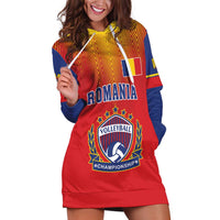 Custom Romania Volleyball Hoodie Dress Sporty Style
