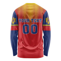 Custom Romania Volleyball Long Sleeve Shirt Sporty Style