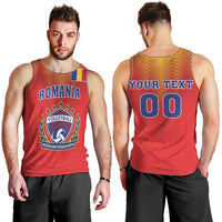 Custom Romania Volleyball Men Tank Top Sporty Style