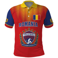 Custom Romania Volleyball Polo Shirt Sporty Style