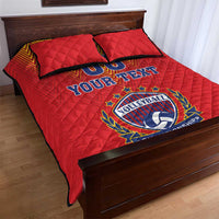 Custom Romania Volleyball Quilt Bed Set Sporty Style