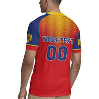Custom Romania Volleyball Rugby Jersey Sporty Style