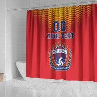 Custom Romania Volleyball Shower Curtain Sporty Style