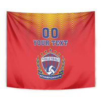 Custom Romania Volleyball Tapestry Sporty Style
