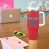 Custom Romania Volleyball Tumbler With Handle Sporty Style