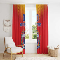 Custom Romania Volleyball Window Curtain Sporty Style