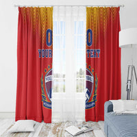 Custom Romania Volleyball Window Curtain Sporty Style