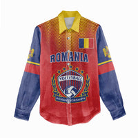 Custom Romania Volleyball Women Casual Shirt Sporty Style