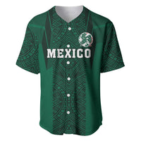 Custom Mexico Football Baseball Jersey El Tricolor Go Champions Aztec Pattern