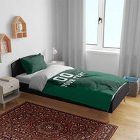 Custom Mexico Football Bedding Set El Tricolor Go Champions Aztec Pattern