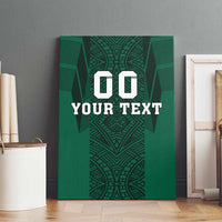 Custom Mexico Football Canvas Wall Art El Tricolor Go Champions Aztec Pattern