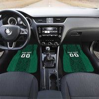 Custom Mexico Football Car Mats El Tricolor Go Champions Aztec Pattern