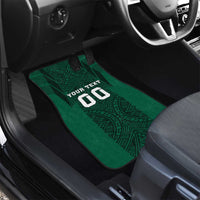 Custom Mexico Football Car Mats El Tricolor Go Champions Aztec Pattern