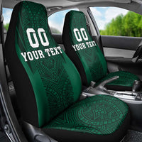 Custom Mexico Football Car Seat Cover El Tricolor Go Champions Aztec Pattern