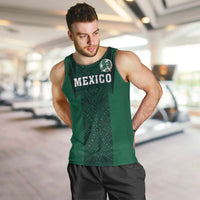 Custom Mexico Football Men Tank Top El Tricolor Go Champions Aztec Pattern
