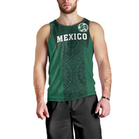 Custom Mexico Football Men Tank Top El Tricolor Go Champions Aztec Pattern