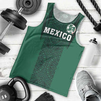 Custom Mexico Football Men Tank Top El Tricolor Go Champions Aztec Pattern