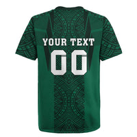 Custom Mexico Football Rugby Jersey El Tricolor Go Champions Aztec Pattern