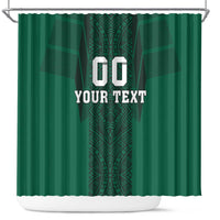 Custom Mexico Football Shower Curtain El Tricolor Go Champions Aztec Pattern