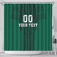 Custom Mexico Football Shower Curtain El Tricolor Go Champions Aztec Pattern