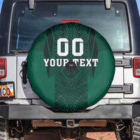 Custom Mexico Football Spare Tire Cover El Tricolor Go Champions Aztec Pattern