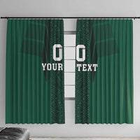 Custom Mexico Football Window Curtain El Tricolor Go Champions Aztec Pattern