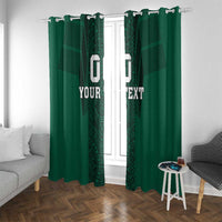 Custom Mexico Football Window Curtain El Tricolor Go Champions Aztec Pattern