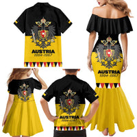 Austrian Empire 1804–1867 Family Matching Mermaid Dress and Hawaiian Shirt Flag Style