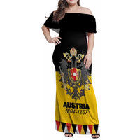 Austrian Empire 1804–1867 Family Matching Off Shoulder Maxi Dress and Hawaiian Shirt Flag Style