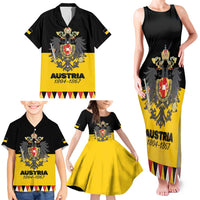 Austrian Empire 1804–1867 Family Matching Tank Maxi Dress and Hawaiian Shirt Flag Style