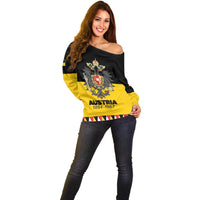 Austrian Empire 1804–1867 Off Shoulder Sweater Flag Style