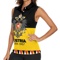 Austrian Empire 1804–1867 Women Sleeveless Polo Shirt Flag Style