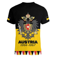 Austrian Empire 1804–1867 Women V-Neck T-Shirt Flag Style