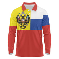 Russian Empire 1721–1917 Long Sleeve Polo Shirt Flag Style