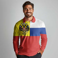 Russian Empire 1721–1917 Long Sleeve Polo Shirt Flag Style