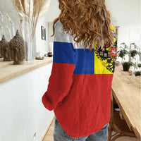 Russian Empire 1721–1917 Women Casual Shirt Flag Style