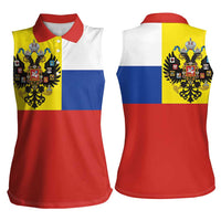 Russian Empire 1721–1917 Women Sleeveless Polo Shirt Flag Style