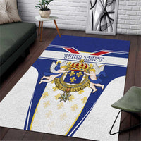 Personalized French Colonial Empire Area Rug Royal Standard of France