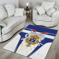 Personalized French Colonial Empire Area Rug Royal Standard of France