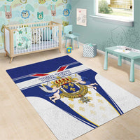 Personalized French Colonial Empire Area Rug Royal Standard of France