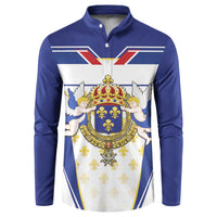 Personalized French Colonial Empire Button Sweatshirt Royal Standard of France
